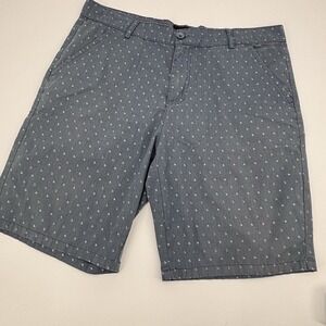 Public Record Chambray Boat Anchor Shorts Mens 36 Beachy Resort Summer Casual